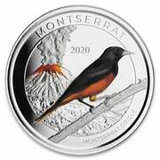 2 Dollars - Elizabeth II Montserrat Oriole; Colourised, United Kingdom, 2020 reverse image