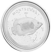 2 Dollars - Elizabeth II Blue Girdled Angelfish reverse image