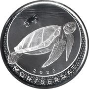 2 Dollars - Elizabeth II Sea Turtle, United Kingdom, 2022 reverse image