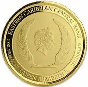 10 Dollars - Elizabeth II Emerald Isle of the Caribbean; Colourised obverse image