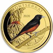 10 Dollars - Elizabeth II Montserrat Oriole; Colourised, United Kingdom, 2020 reverse image
