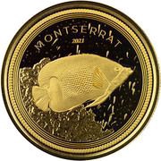 10 Dollars - Elizabeth II Blue Girdled Angelfish, United Kingdom, 2021 reverse image
