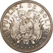 ½ Boliviano / 50 Centavos obverse image