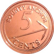 5 Cents - Elizabeth II 3rd portrait reverse image