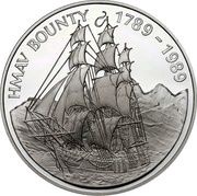 1 Dollar - Elizabeth II H.M.A.V. Bounty, United Kingdom, 1989 reverse image