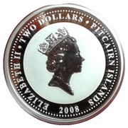 2 Dollars - Elizabeth II Year of the Rat obverse image