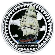 2 Dollars - Elizabeth II HMAV Bounty; Colorized, United Kingdom, 2008 reverse image
