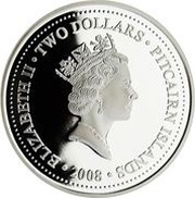 2 Dollars - Elizabeth II HMAV Bounty; Gilt obverse image