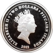 2 Dollars - Elizabeth II Year of the Ox; partially gilted obverse image
