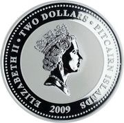 2 Dollars - Elizabeth II Year of the Ox; Colorized obverse image
