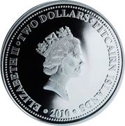 2 Dollars - Elizabeth II HMAV Bounty; Gilt obverse image