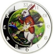 2 Dollars - Elizabeth II Alice in Wonderland, United Kingdom, 2011 reverse image