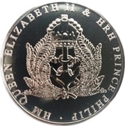 2 Dollars - Elizabeth II Lifetime of Service, United Kingdom, 2011 reverse image