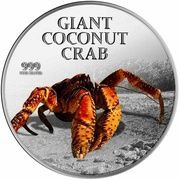 2 Dollars - Elizabeth II Coconut crab, United Kingdom, 2013 reverse image