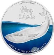 2 Dollars - Elizabeth II Blue Whale, United Kingdom, 2016 reverse image