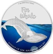2 Dollars - Elizabeth II Fin Whale, United Kingdom, 2016 reverse image