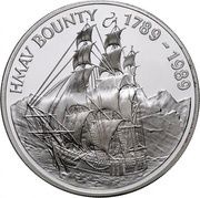 50 Dollars - Elizabeth II HMAV Bounty, United Kingdom, 1989 reverse image