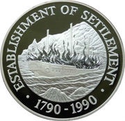 50 Dollars - Elizabeth II Settlement, United Kingdom, 1990 reverse image
