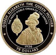 75 Dollars - Elizabeth II The Queen Mother reverse image
