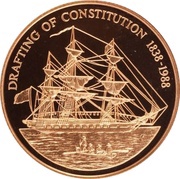 250 Dollars - Elizabeth II Drafting of Constitution reverse image