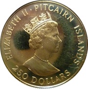 250 Dollars - Elizabeth II The Burning of the Bounty obverse image
