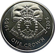 1 Crown - Elizabeth II Diamond Jubilee, United Kingdom, 2012 reverse image