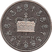 1 Crown - Elizabeth II, United Kingdom, 2013 reverse image