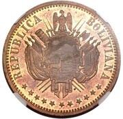 1 Boliviano Copper Pattern obverse image