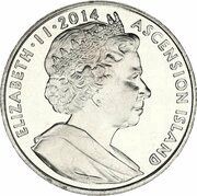 1 Crown - Elizabeth II Signing of the Armistice obverse image