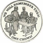 1 Crown - Elizabeth II Signing of the Armistice, United Kingdom, 2014 reverse image