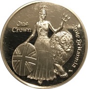 1 Crown - Elizabeth II 275th Anniversary Composition Rule Britannia, United Kingdom, 2015 reverse image