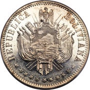 1 Boliviano Pattern obverse image