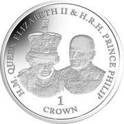 1 Crown - Elizabeth II Sapphire Jubilee, State opening of Parliament, United Kingdom, 2017 reverse image