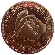 1 Crown - Elizabeth II Diana, Princess of Wales reverse image