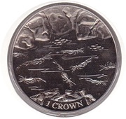 1 Crown - Elizabeth II Shrimp, United Kingdom, 2018 reverse image