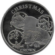 1 Crown - Elizabeth II 150th Anniversary of Charles Dickens, United Kingdom, 2020 reverse image