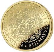 ⅛ Sovereign- Charles III Coronation, United Kingdom, 2023 reverse image