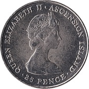 25 Pence - Elizabeth II Royal Wedding obverse image