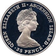 25 Pence - Elizabeth II Royal Wedding; Silver Proof Issue obverse image