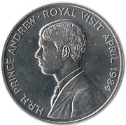 50 Pence - Elizabeth II Royal Visit; Silver Proof Issue, United Kingdom, 1984 reverse image