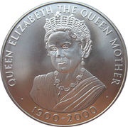 50 Pence - Elizabeth II Queen Mother, United Kingdom, 2000 reverse image