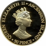 50 Pence - Elizabeth II Queen Mother; gold issue obverse image
