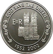 50 Pence - Elizabeth II Golden Jubilee, United Kingdom, 2002 reverse image