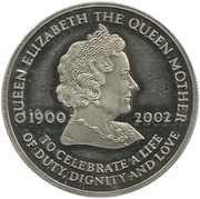 50 Pence - Elizabeth II Queen Mother, United Kingdom, 2002 reverse image