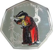 50 Pence - Elizabeth II wind in the willows, United Kingdom, 2021 reverse image