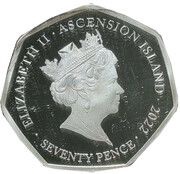 70 Pence - Elizabeth II Platinum Jubilee obverse image