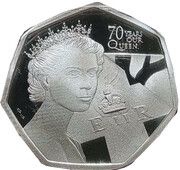 70 Pence - Elizabeth II Platinum Jubilee, United Kingdom, 2022 reverse image