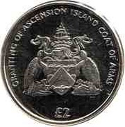 2 Pounds - Elizabeth II Coat of Arms, United Kingdom, 2013 reverse image
