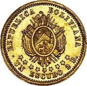 1 Escudo Gold Pattern obverse image
