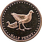 ½ Penny - Elizabeth II, United Kingdom, 2009 reverse image